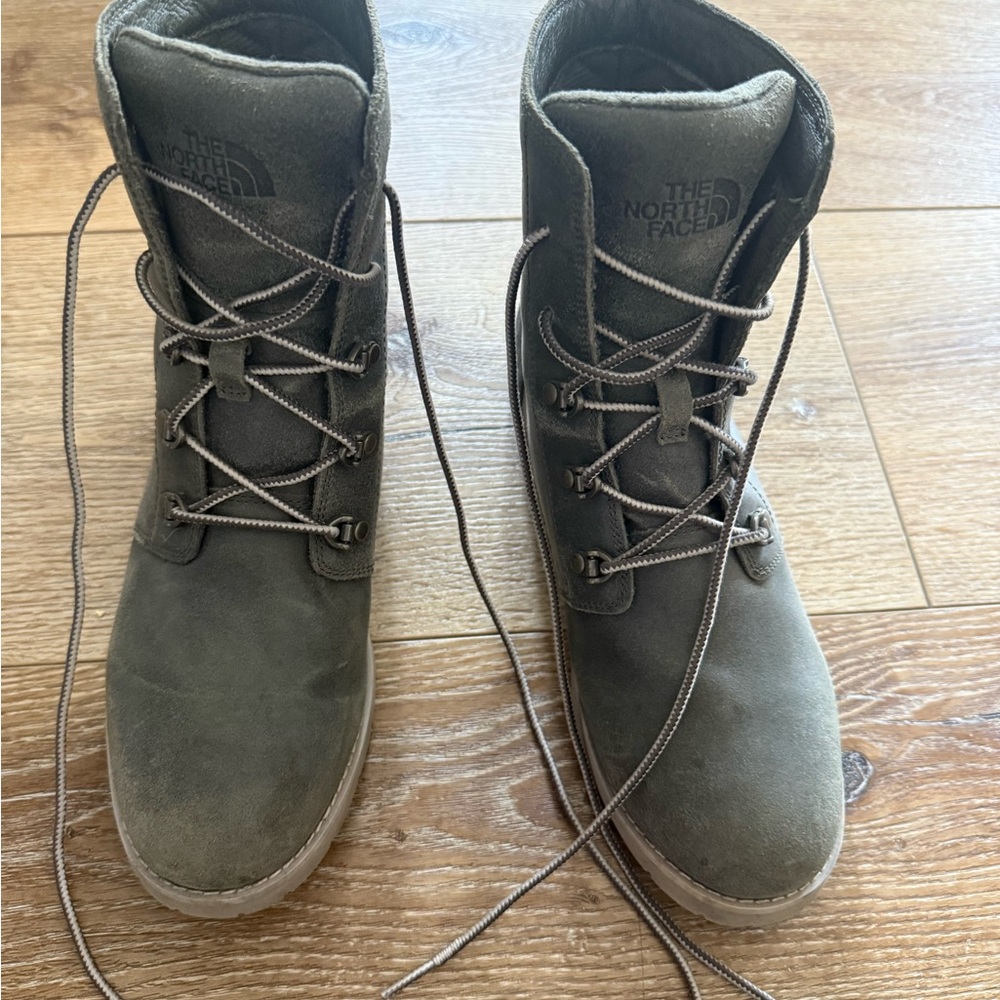 The North Face Olive Lace-Up Boots